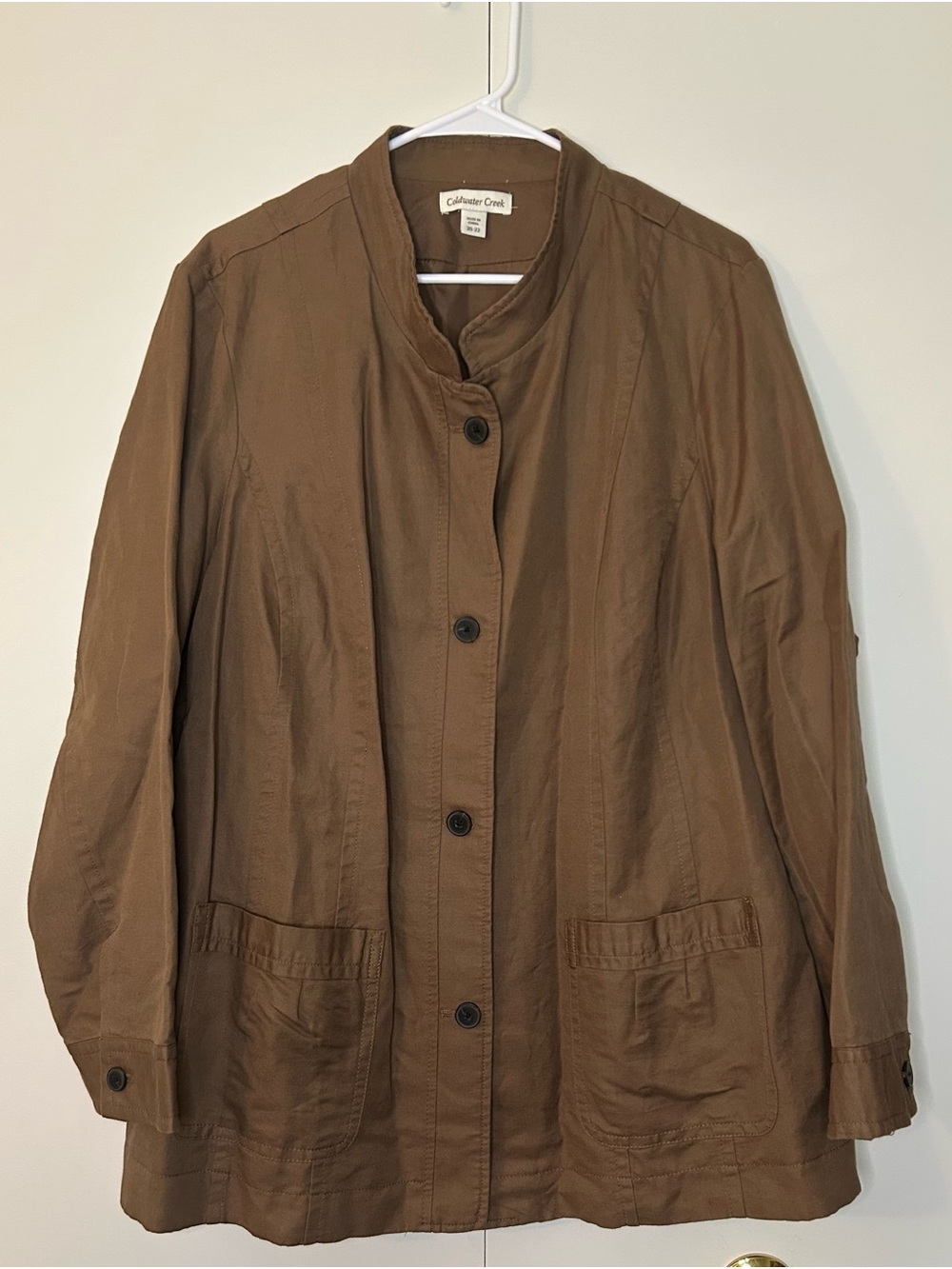 Coldwater Creek Brown Outdoor Jacket Coat Womens 20-22
